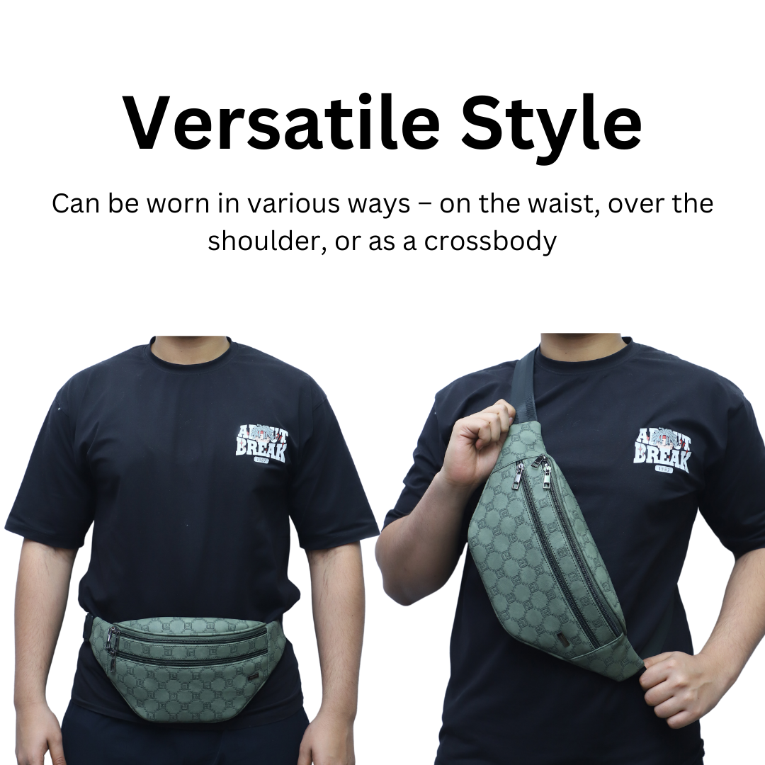 ZAIS`LEATHER Waist bag , Fanny Pack for Man and Women