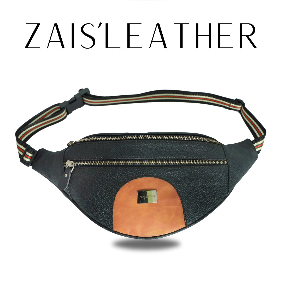 ZAIS`LEATHER Waist Bag Funny Pack