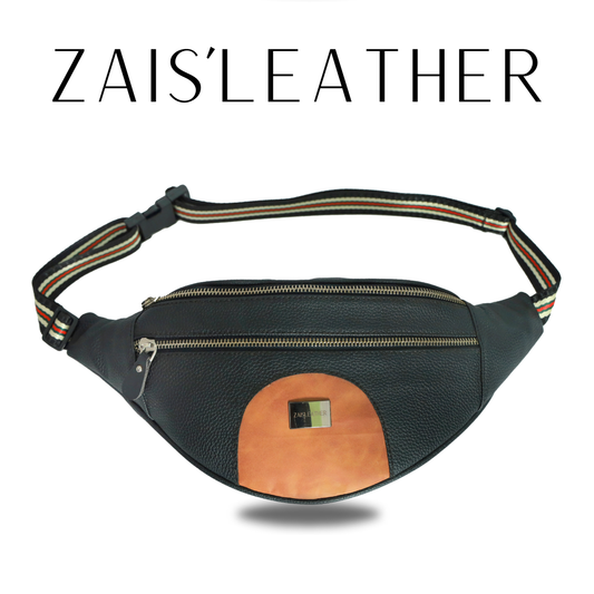 ZAIS`LEATHER Waist Bag Funny Pack