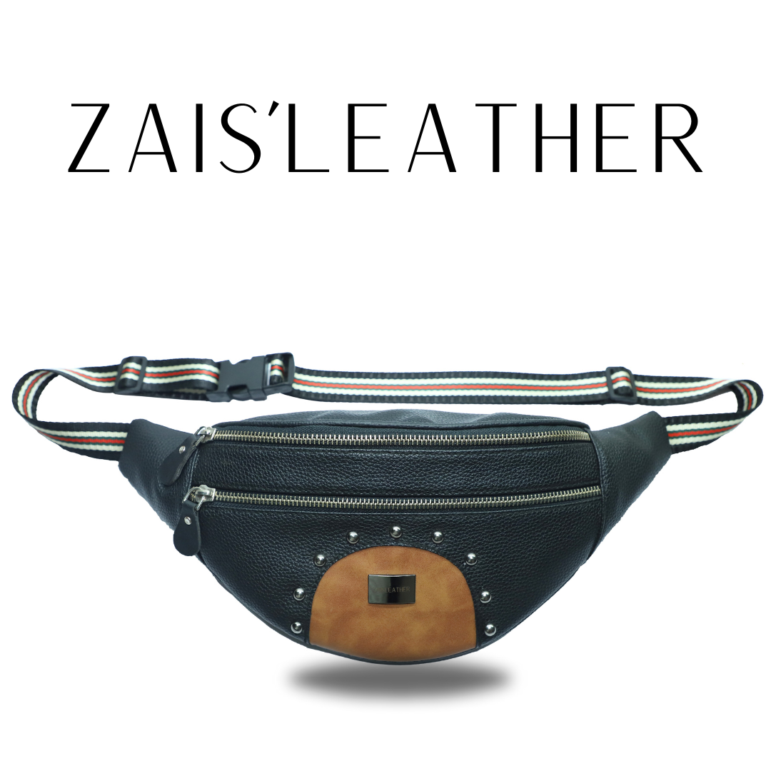 ZAIS`LEATHER waist bag fanny pack