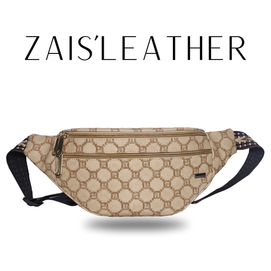 ZAIS`LEATHER  Waist Bag Fanny Pack for Man and Women