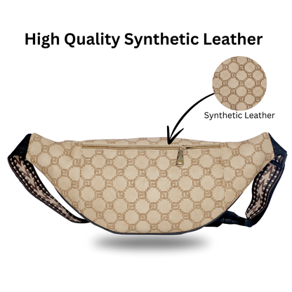 ZAIS`LEATHER WAIST BAG FANNY PACK TRAVEL BAG
