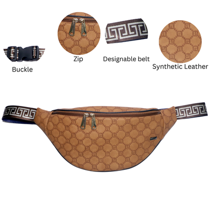ZAIS`LEATHER Waist bag , Fanny Pack for Man and Women