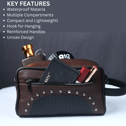 ZAIS`LEATHER  Toiletry Kit