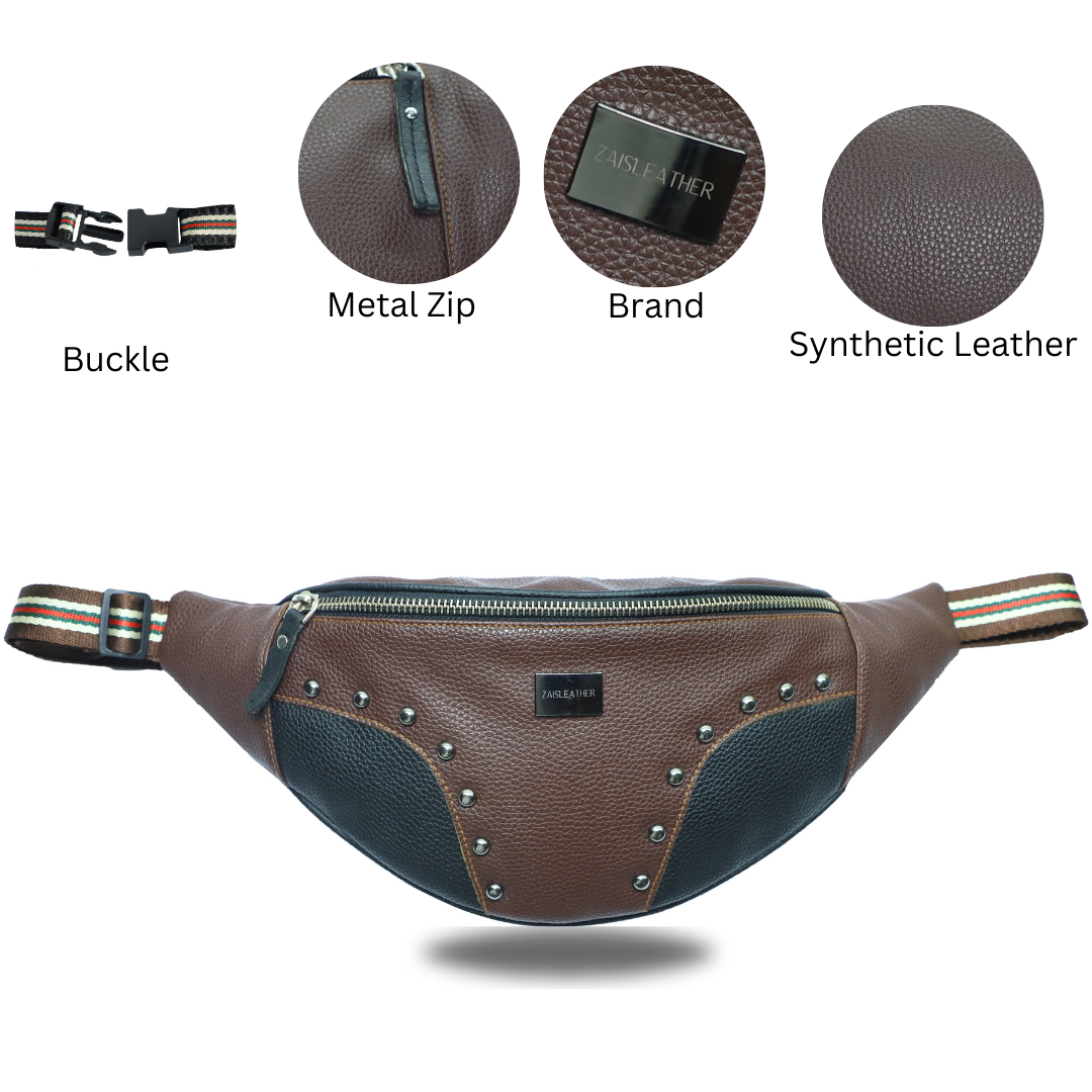 ZAIS`LEATHER Waist bag ( fanny pack)