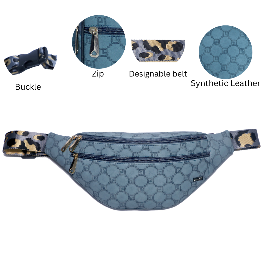 ZAIS`LEATHER Waist bag , Fanny Pack for Man and Women