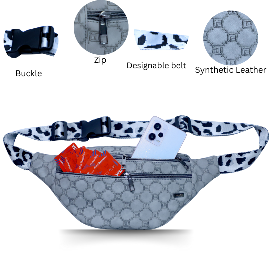 ZAIS`LEATHER Waist bag , Fanny Pack for Man and Women