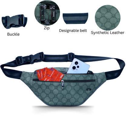ZAIS`LEATHER Waist bag , Fanny Pack for Man and Women