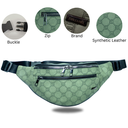ZAIS`LEATHER waist bag fanny pack