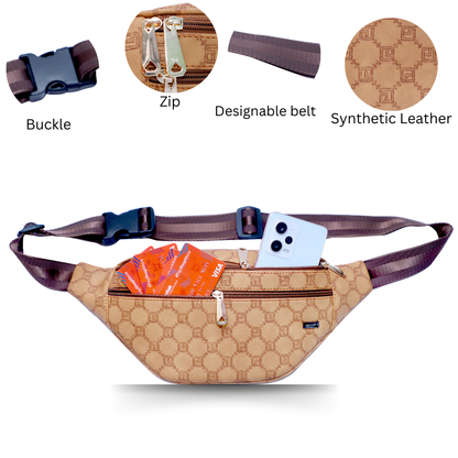 ZAIS`LEATHER Waist bag , Fanny Pack for Man and Women