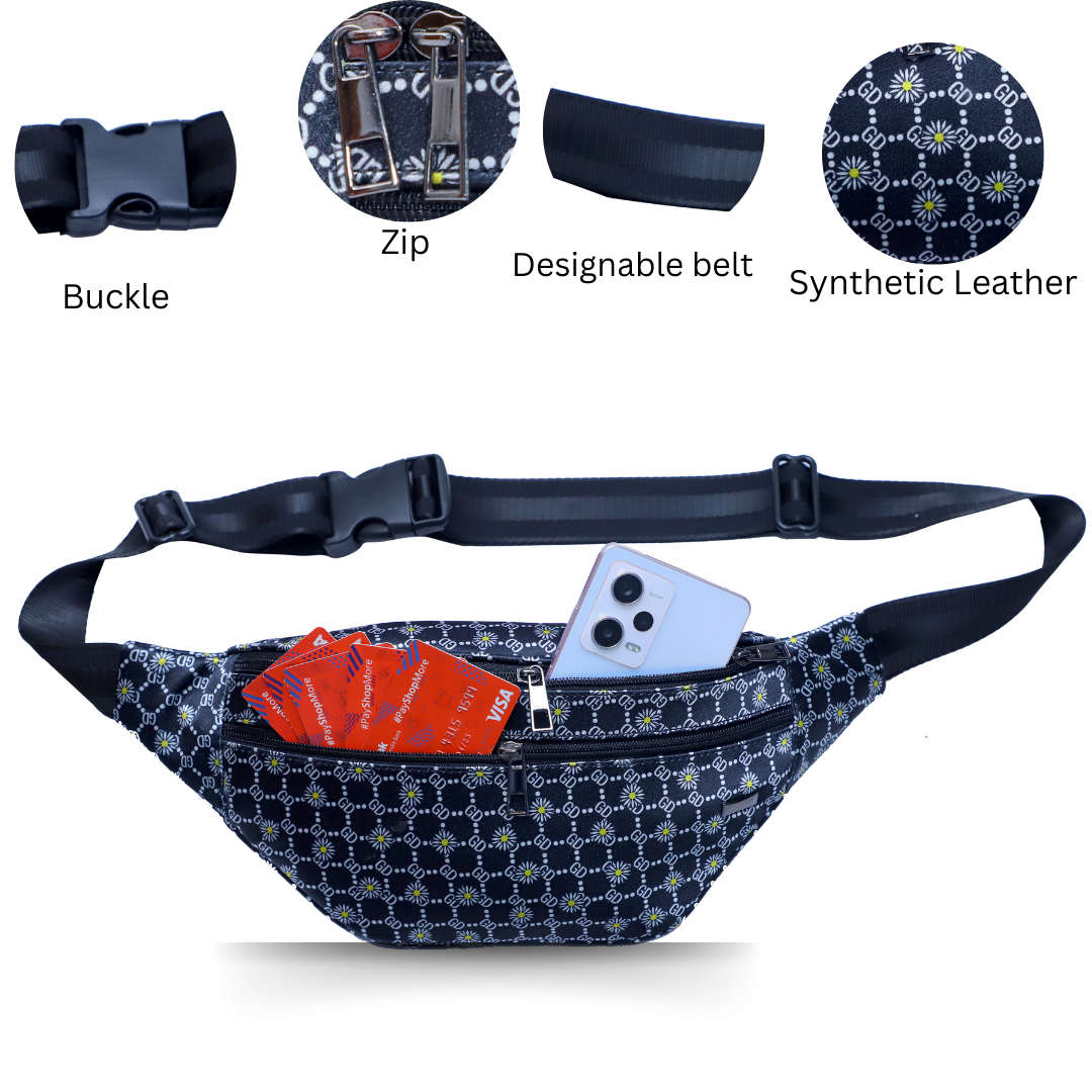 ZAIS`LEATHER Waist bag , Fanny Pack for Man and Women