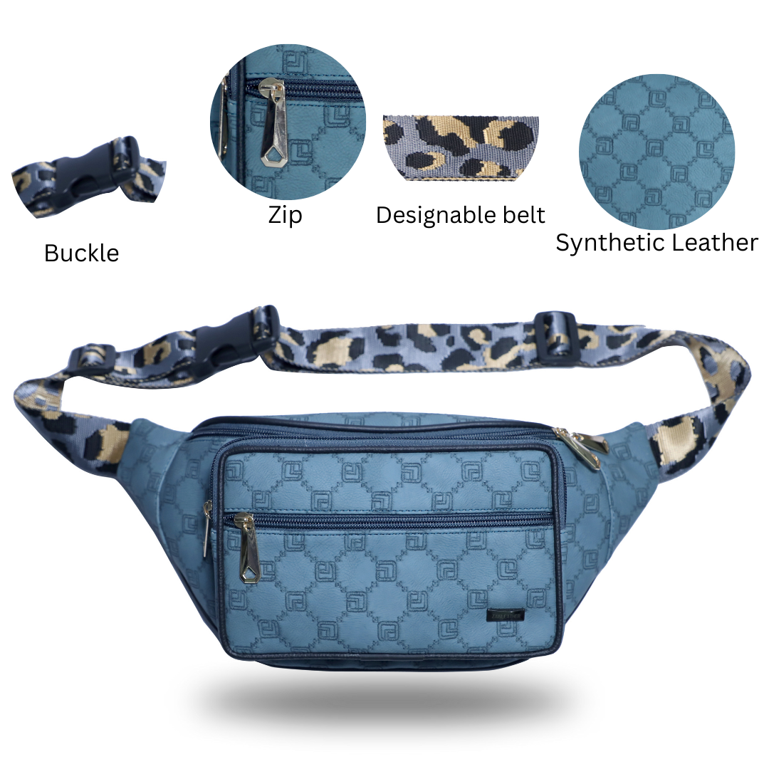 ZAIS`LEATHER Waist bag , Fanny Pack for Man and Women