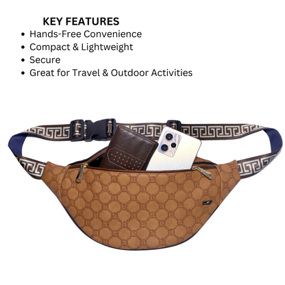 ZAIS`LEATHER Waist bag , Fanny Pack for Man and Women