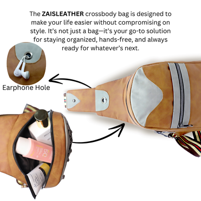 ZAIS`LEATHER Crossbody Bag