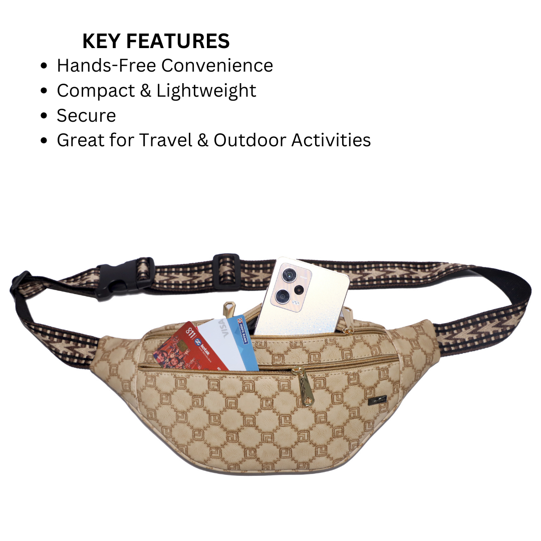 ZAIS`LEATHER  Waist Bag Fanny Pack for Man and Women
