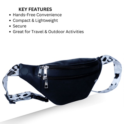 ZAIS`LEATHER Waist bag , Fanny Pack for Man and Women