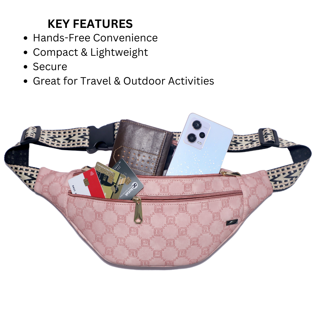 ZAIS`LEATHER Waist Bag Fanny Pack For Women