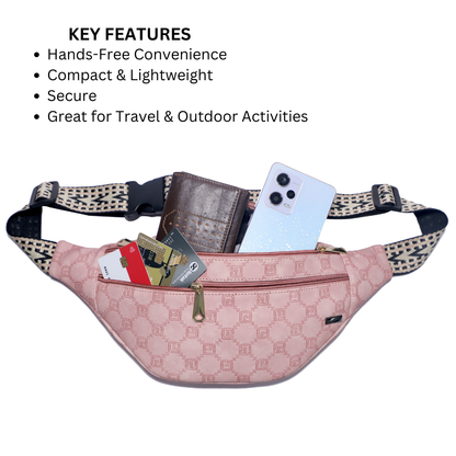 ZAIS`LEATHER Waist Bag Fanny Pack For Women