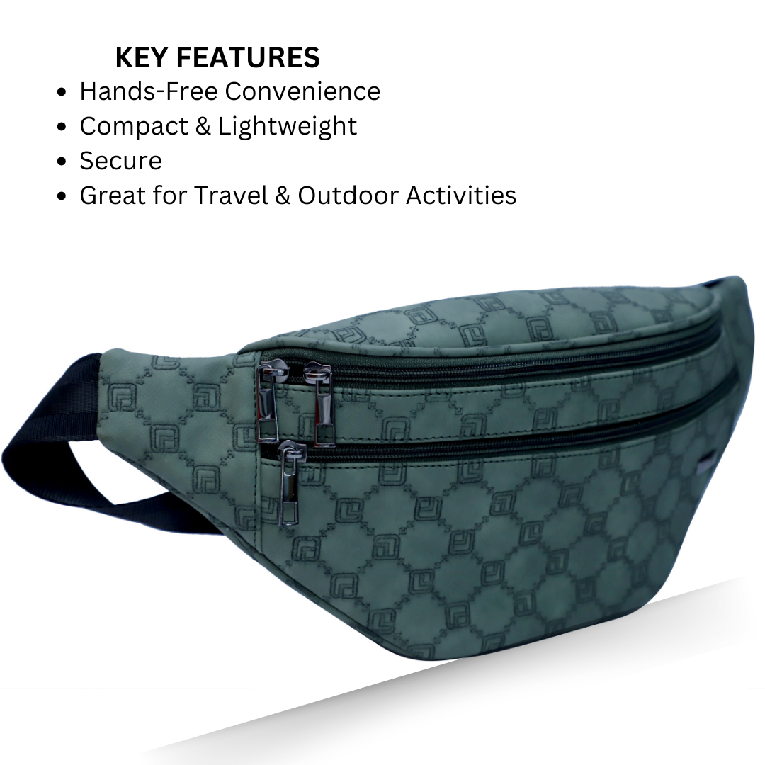 ZAIS`LEATHER Waist bag , Fanny Pack for Man and Women
