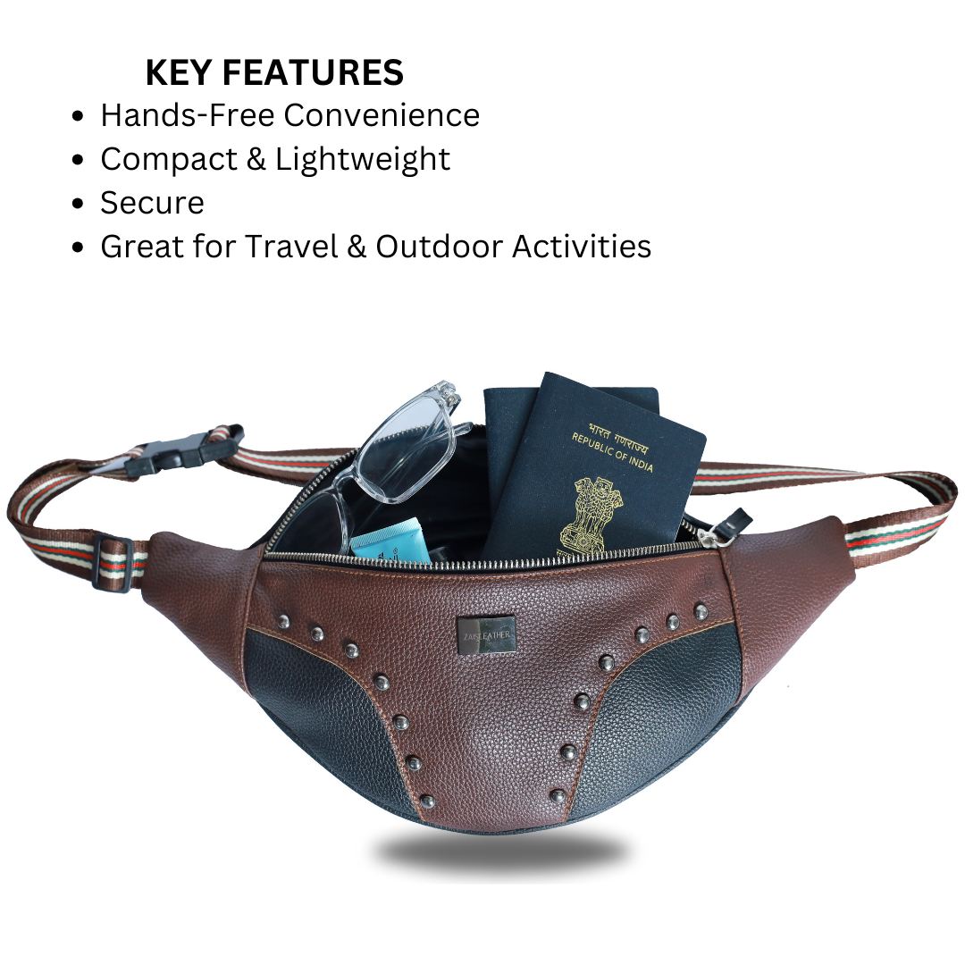 ZAIS`LEATHER Waist bag ( fanny pack)