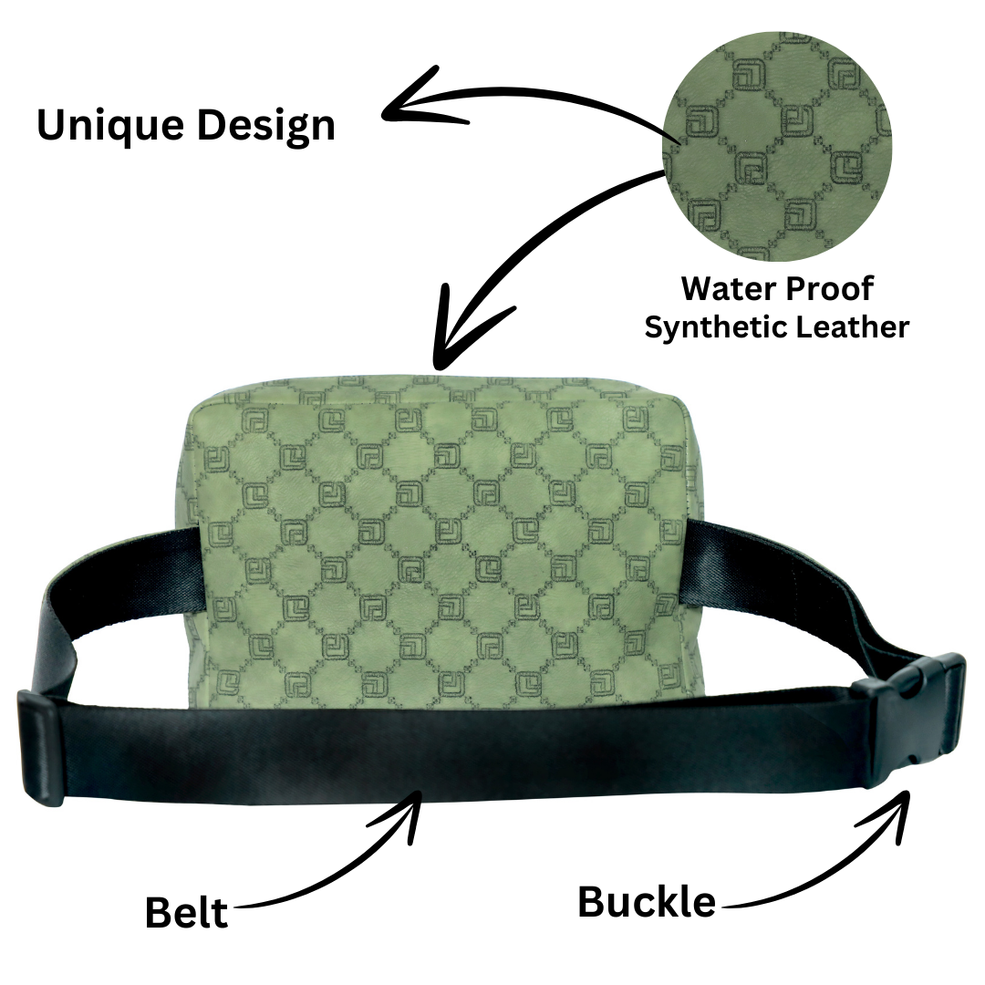 ZAIS`LEATHER Waist Bag Funny Pack