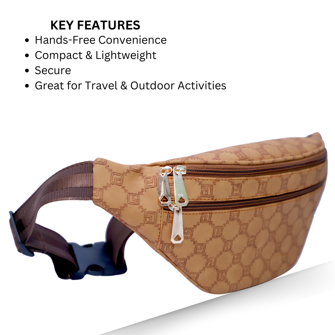 ZAIS`LEATHER Waist bag , Fanny Pack for Man and Women