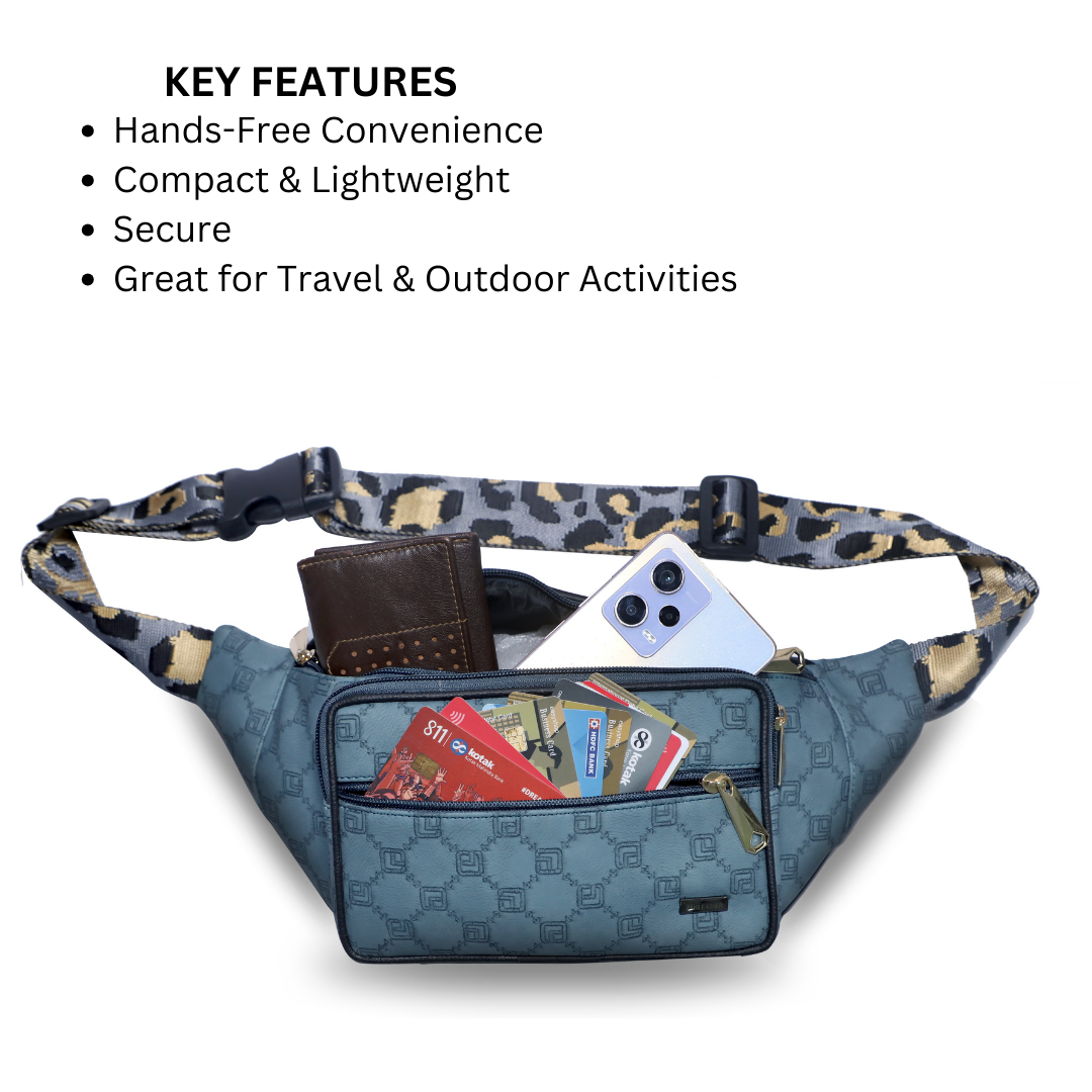 ZAIS`LEATHER Waist bag , Fanny Pack for Man and Women