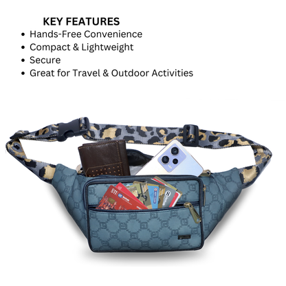 ZAIS`LEATHER Waist bag , Fanny Pack for Man and Women