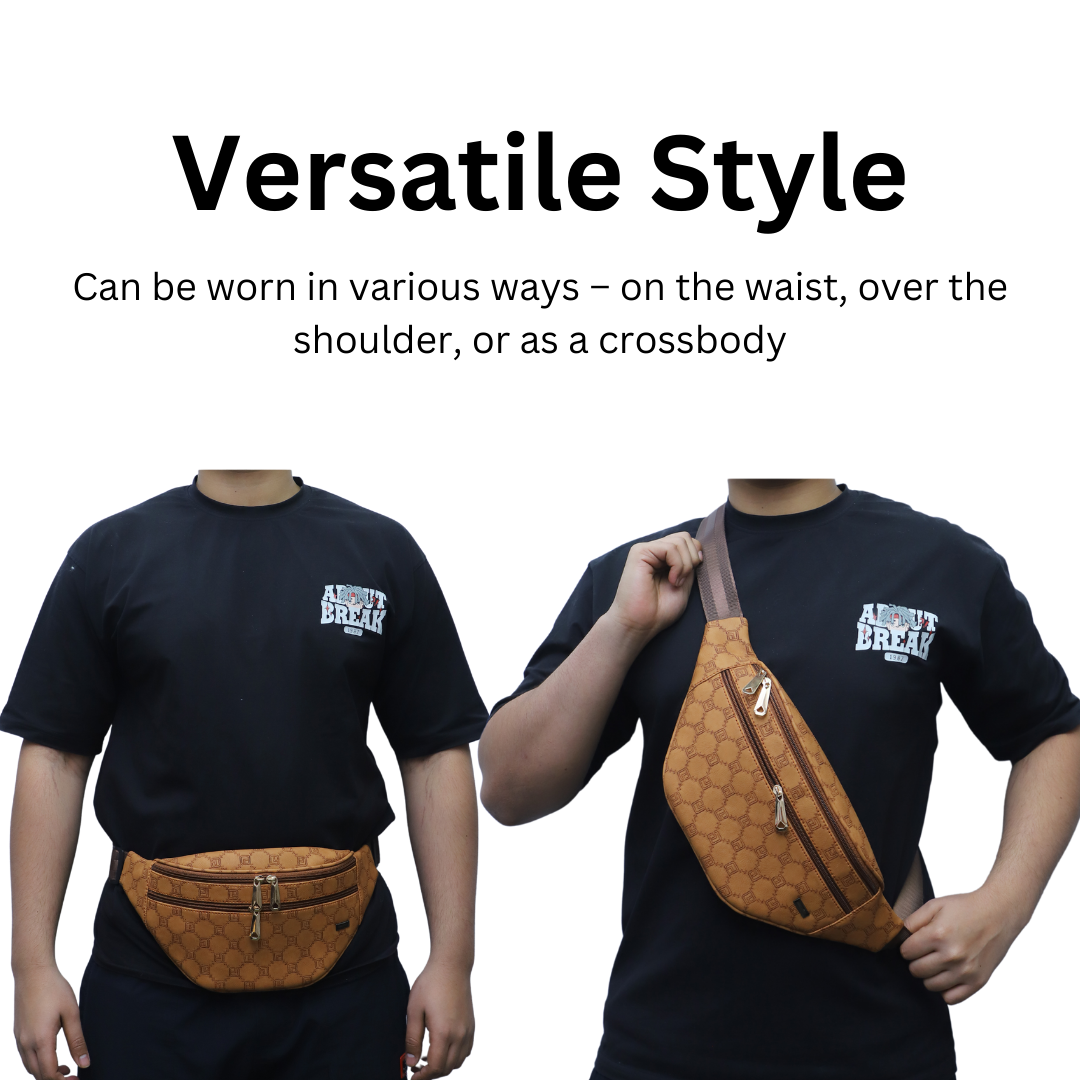 ZAIS`LEATHER Waist bag , Fanny Pack for Man and Women