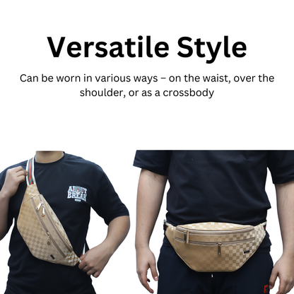 ZAIS`LEATHER waist bag fanny pack