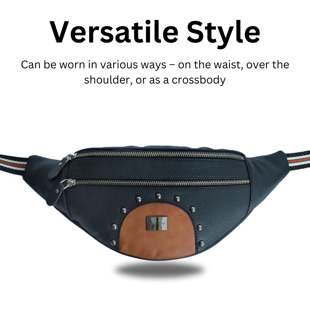 ZAIS`LEATHER waist bag fanny pack
