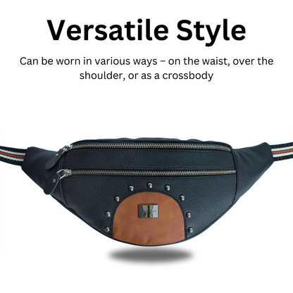 ZAIS`LEATHER waist bag fanny pack