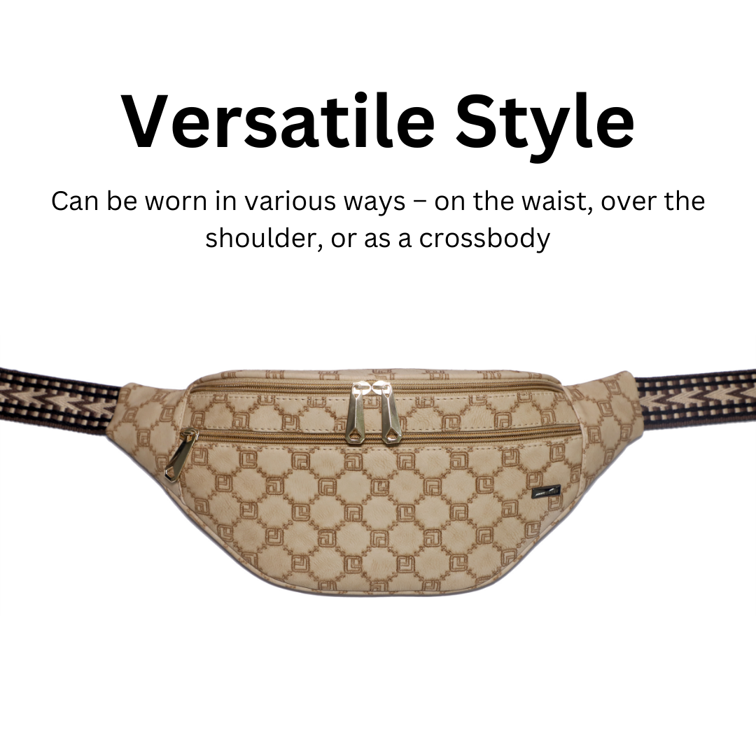 ZAIS`LEATHER  Waist Bag Fanny Pack for Man and Women