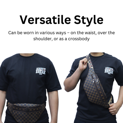 ZAIS`LEATHER Waist Bag Fanny Pack For Men & Women